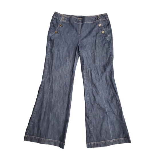New York & Company Denim - New York & Company Wide Leg Blue Jeans